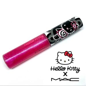 MAC X HELLO KITTY Liglass Lipgloss “Nice Kitty” Fluorescent Pink NWOB